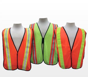 Orange Mesh Safety Vest - Fluorescent Orange L/XL